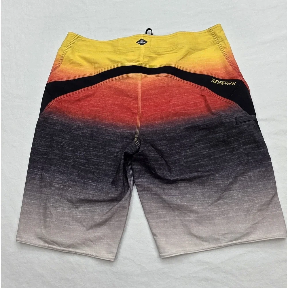O'Neill Superfreak Multicolored Board Shorts Men's Size 34